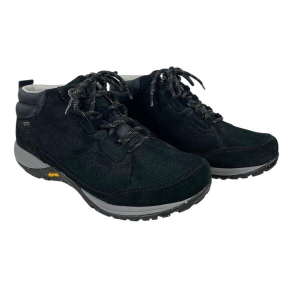 Dansko Pearla Burnished Suede Boots Black Women’s 11 Hiking Waterproof Outdoors - Picture 1 of 10
